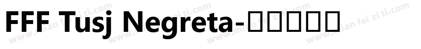 FFF Tusj Negreta字体转换